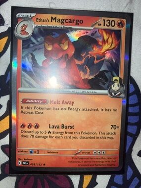 Ethan's Magcargo #36 Holo Pokemon Card